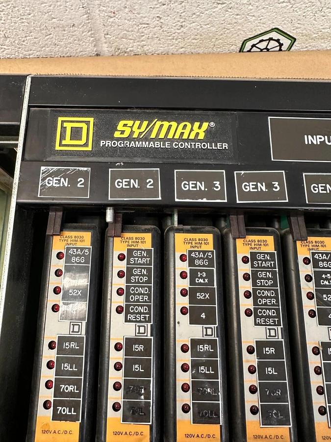 Used Square D Class 8030 Type HRK-100 Sy/Max Programmable Controller, Input Rack Two