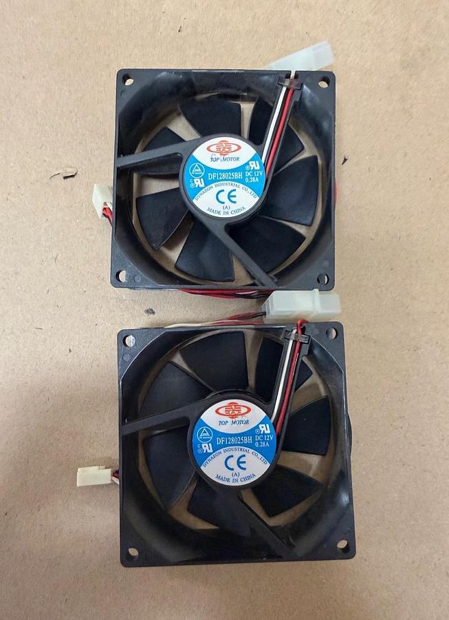 Used Top Motor DF128025BH AeroCooler Fan - Lot of 2