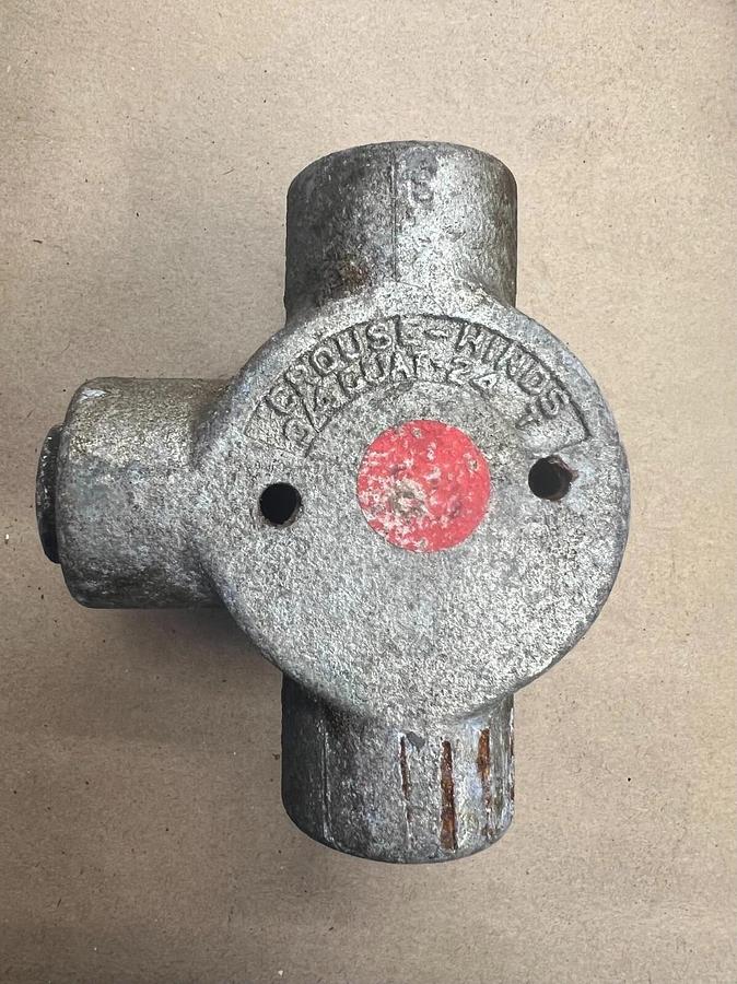 Used Crouse Hinds GUAT-24 3/4” Conduit Outlet Body