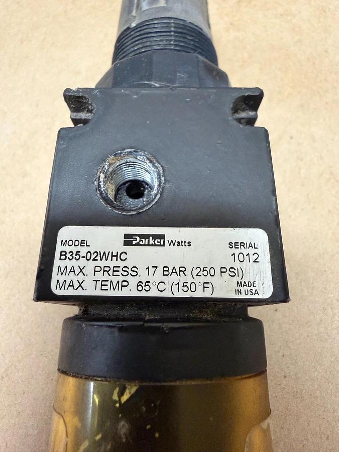 Used Parker Watts B35-02WHC Compressed Air Filter