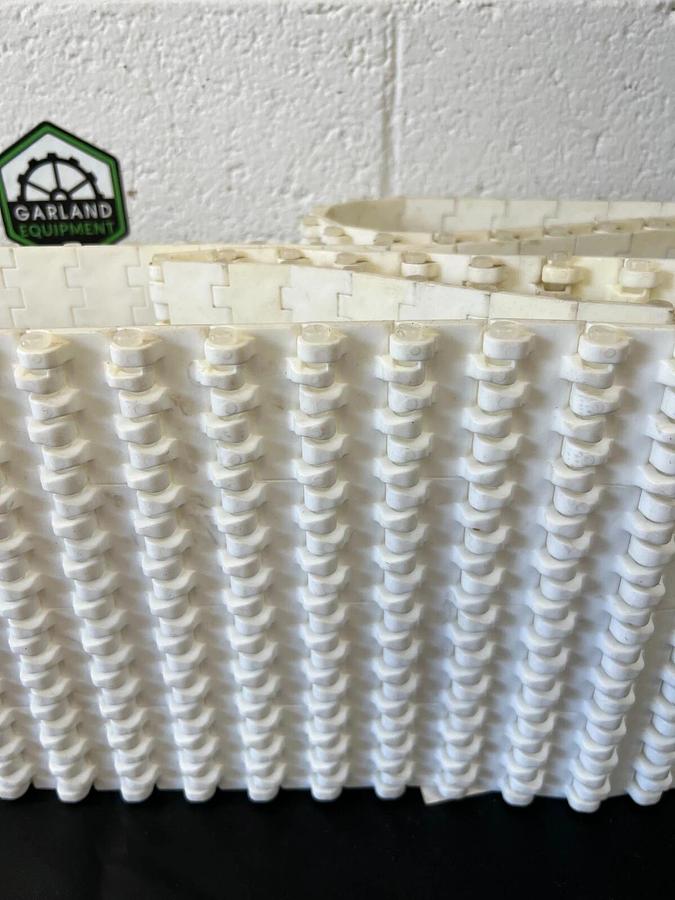 Used Plastic Modular Conveyor Belt Width: 7 3/4”, Length: 58 1/2”, Thickness: 1/2”