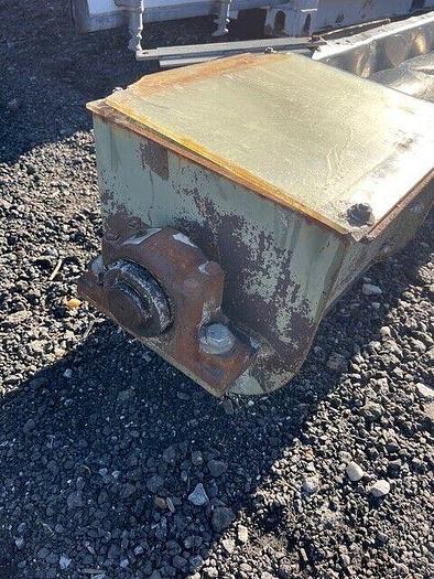 Used Stainless Steel Screw Conveyor 9"x24'3" w/ Toshiba 3HP @ 1755RPM, Dodge Gearbox