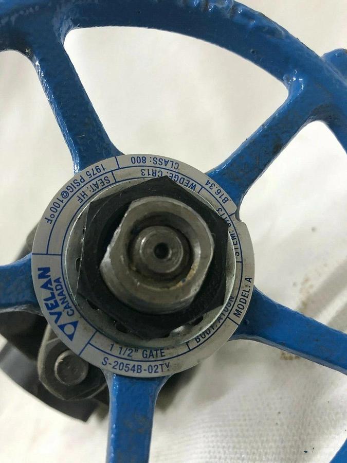 Velan 1-1/2” Solid Body Gate Valve Model A, S-2054B-02TY