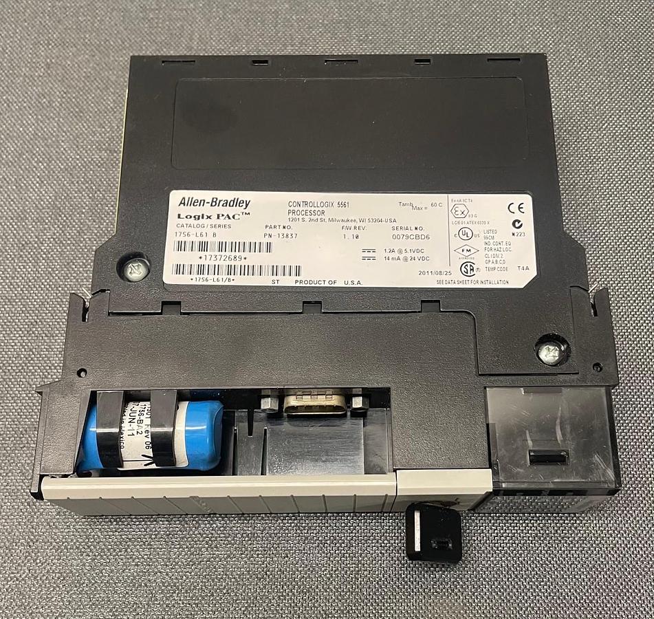 Used Allen Bradley 1756-L61 Ser B ControlLogix 5561 Processor