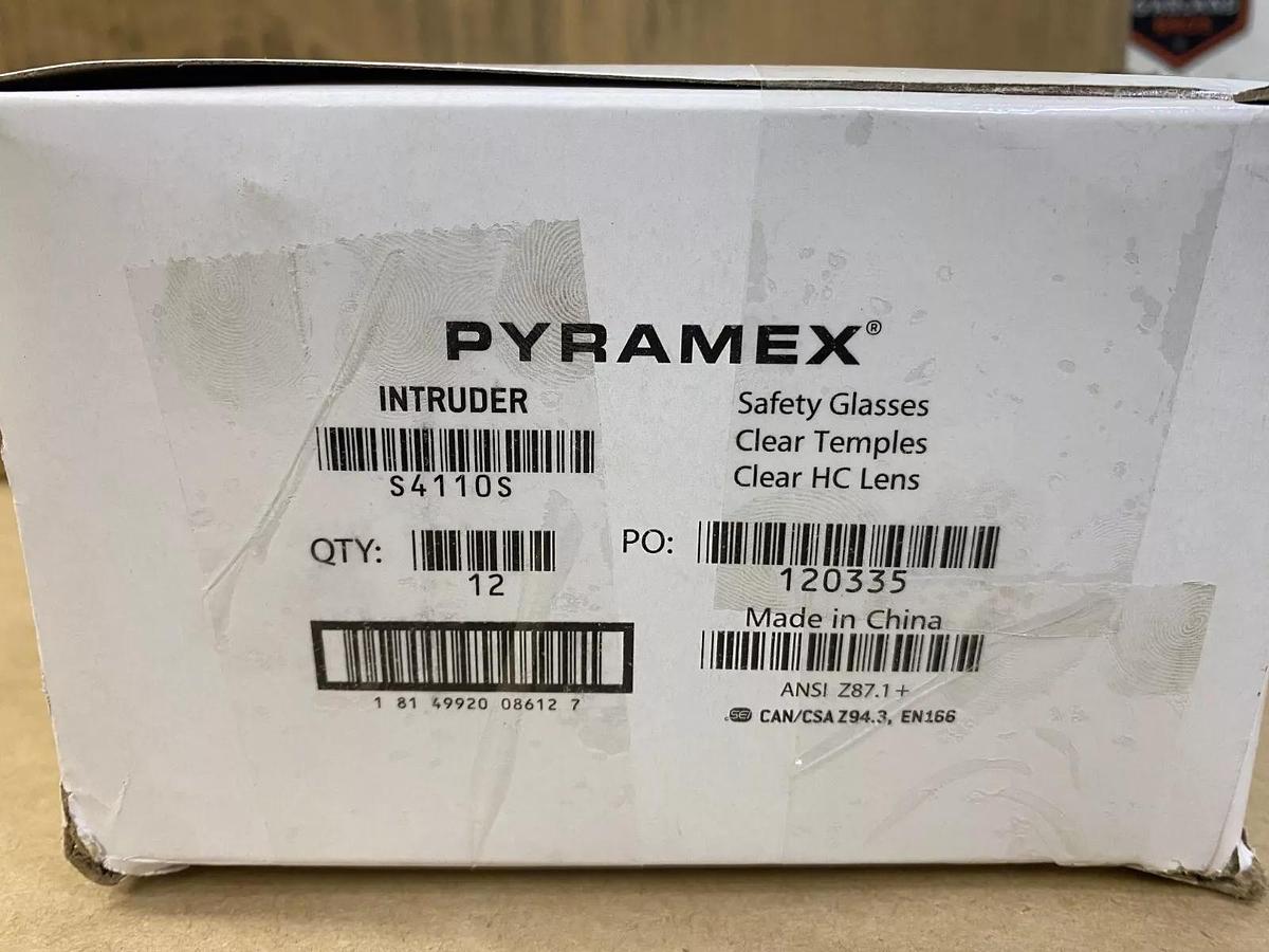 Used Pyramex S4110S Intruder Clean Lens Safety Glasses - Lot of 300