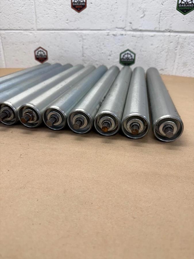 Global Industrial Roller Conveyor 21” W Between Frame, 1.9” D, Galvanized Steel