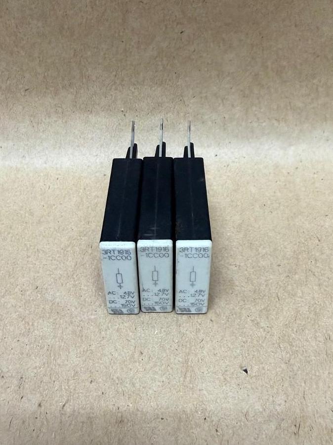 Used Siemens 3RT1916-1CC00 Surge Suppressor - Lot of 3