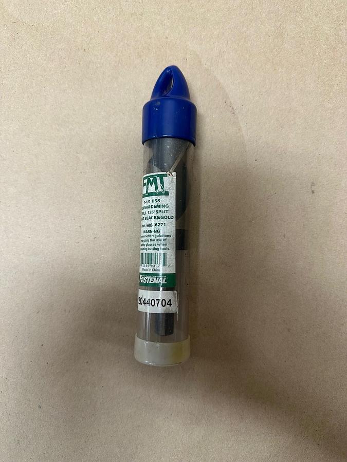 Used FMT 0316271, 1-1/4 HSS Silver & Deming Drill 135 Degree Split