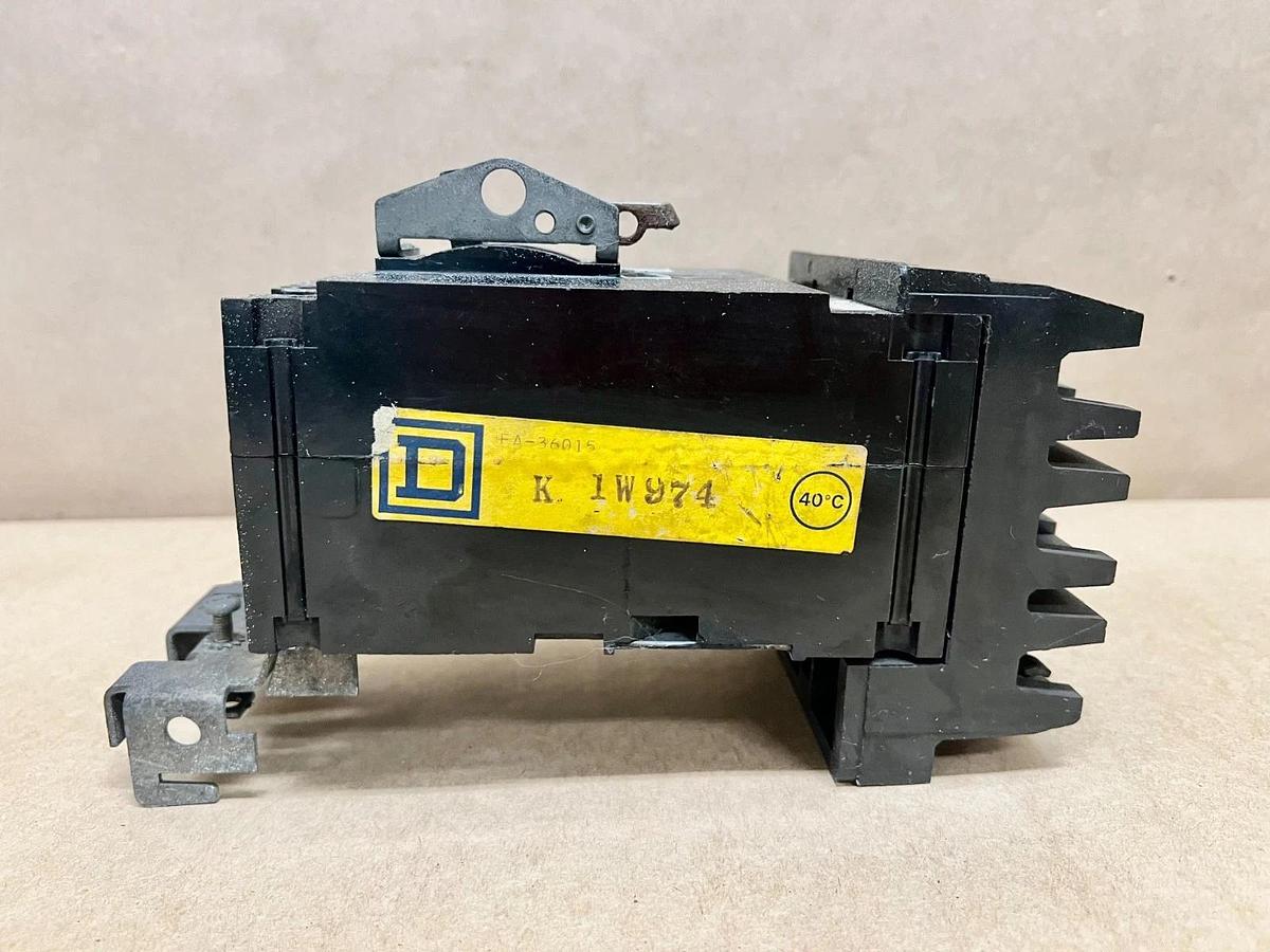 Used Square D FA-36015 3 Pole, 15A, 600VAC Circuit Breaker
