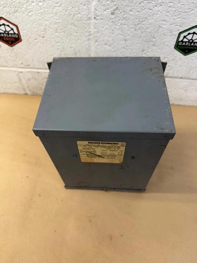 Used Square D 2S51F 2 kVA Dry Type Transformer, Single Phase, Rainproof Enclosure