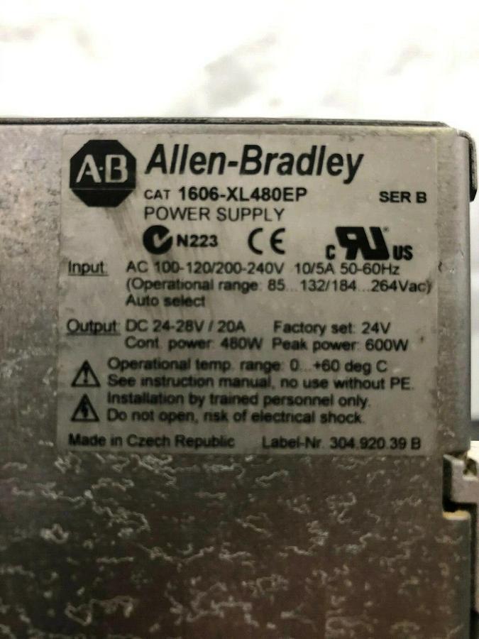 Used Allen Bradley 1606-CL480EP Series B Power Supply