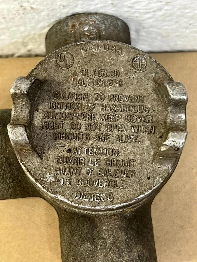Used Crouse Hinds GUAT 24 Explosion Proof Conduit Outlet Box