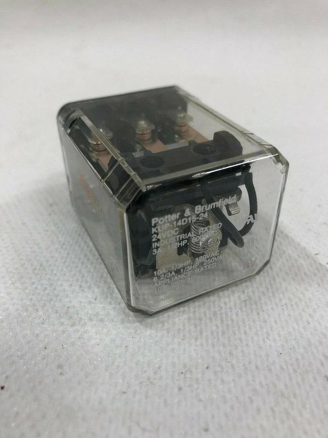 Used Potter & Brumfield KUP-14D15-24 Industrial Rated 24VDC Relay Plugs (LOT of 10)