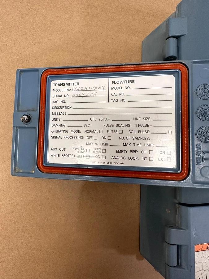 Used Rosemount - 8712ESR2A1NAM4 - Magnetic Flow Transmitter 8712E - Tested & Working