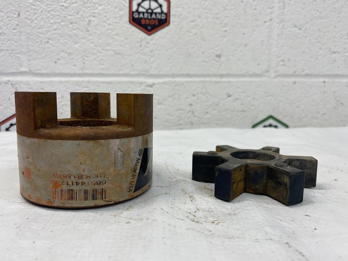 Used Lovejoy L110 HUB 1-5/8 KW Coupling w/ Rubber Spider
