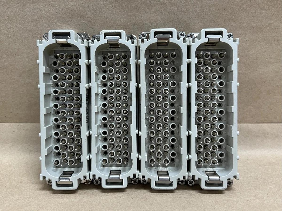 Used Amphenol-Tuchel C146 10A064 000 2 Heavy Duty Connector - Lot of 4