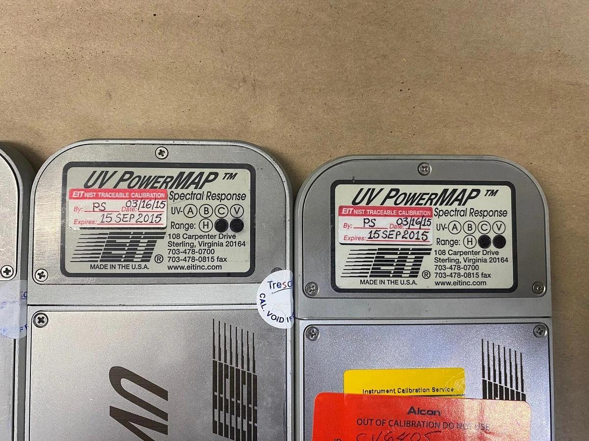 Used UV PowerMap UV Spectral Response Measuring Device, 3 Units in Soft Body Case