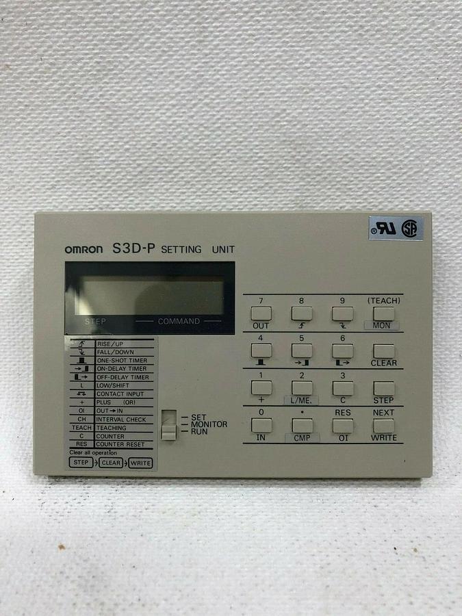 Used Omron S3D-P Setting Unit with E3W2-A512 Wide View Sensor
