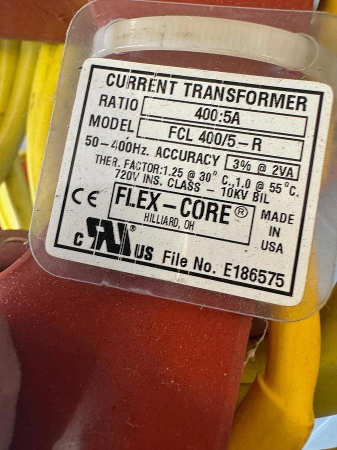 Flex-Core FCL 400/5-R Flexible Split-Core Current Transformer *NEW*