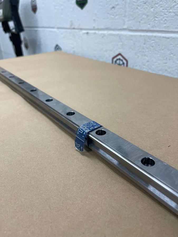 THK Caged Ball Linear Motion Guide Rail, 46 3/8” Long, 7/8” Wide