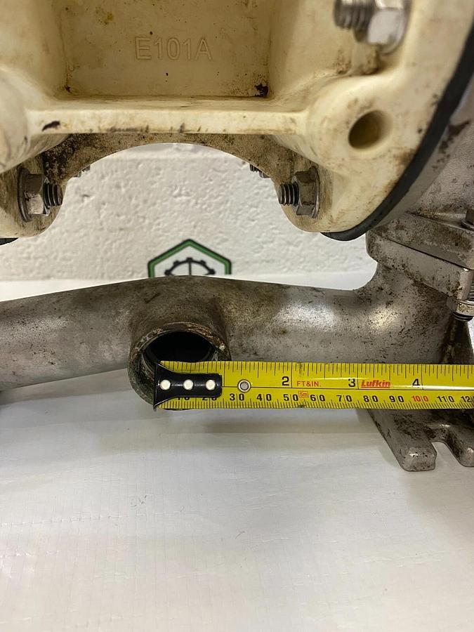 Used Versamatic Elima-matic E1 Stainless/Plastic 1" Air Operated Diaphragm Pump