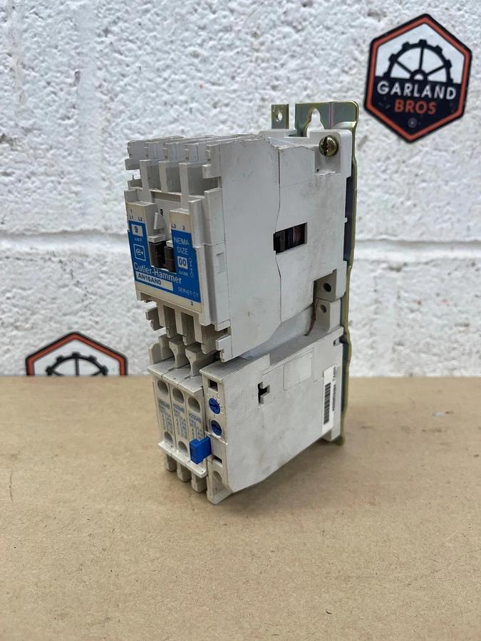 Used Cutler-Hammer AN16ANO Motor Starter, Ser C1, 9A 600V w/ C306DN3 Ser B1 Relay