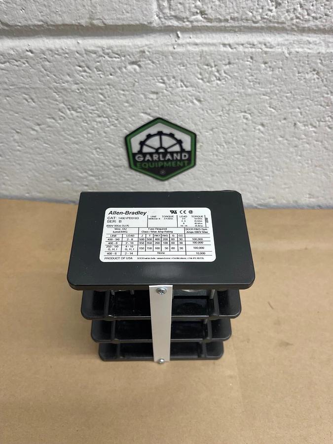 Used Allen Bradley 1492-PD3163 Series B Power Terminal Block 600V, 335A, CU75