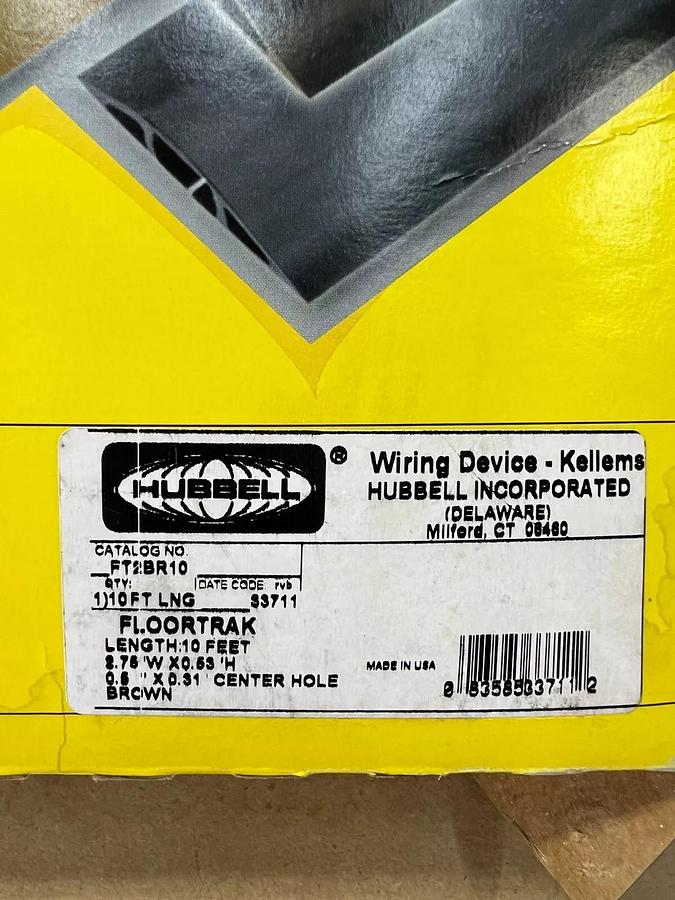 Hubbell 5D690 Floortrak Floor Cable Cover