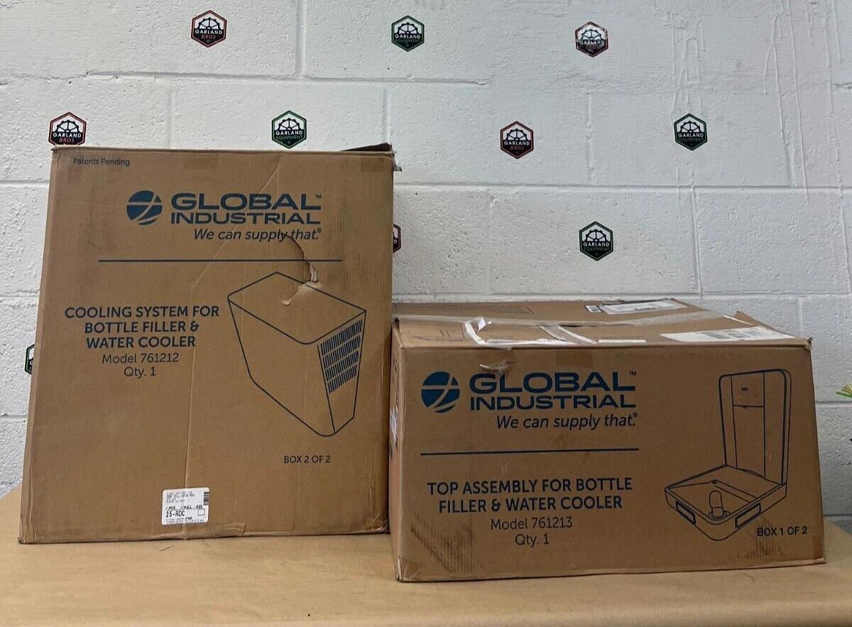 Used Global Industrial 761212 761213 Bottle Filler, Water Cooler, Cooling System