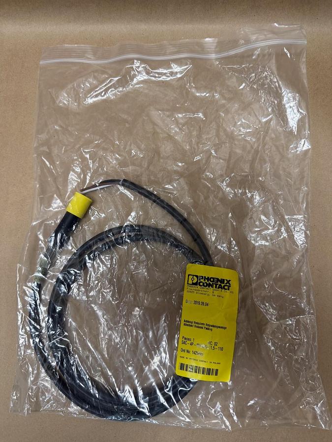 Used Phoenix Contact SAC-4P-M12MSL/1,5-110 Power Cable *NEW*
