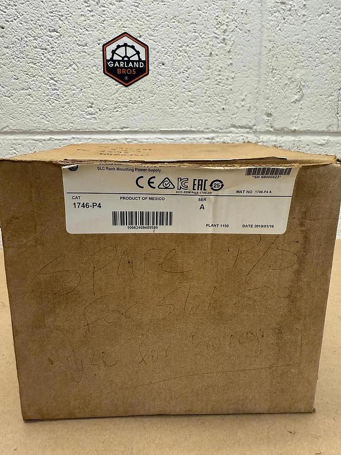 Used Allen-Bradley 1746-P4 SLC 500 Power Supply, Ser A 646826311489