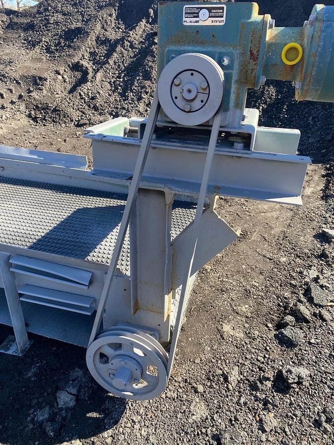 Used Conveyor Belt W:35” L:16’ Crescent Top Belt, Reliance Electric 1HP 1725RPM Motor