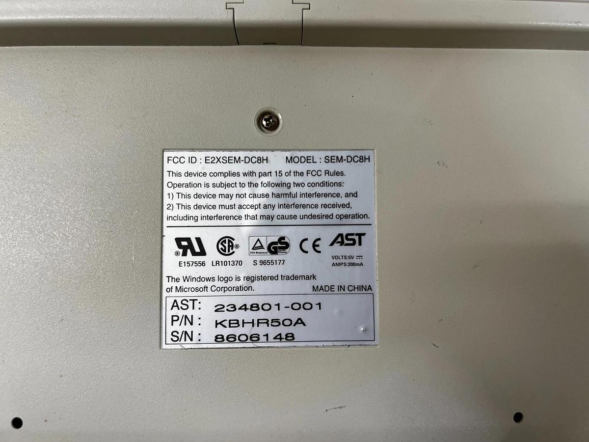 Used AST SEM-DC8H Keyboard