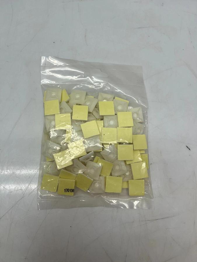 Used BM Group B0901 19x19x5.4mm Cable Backed Mounts (100 pcs)