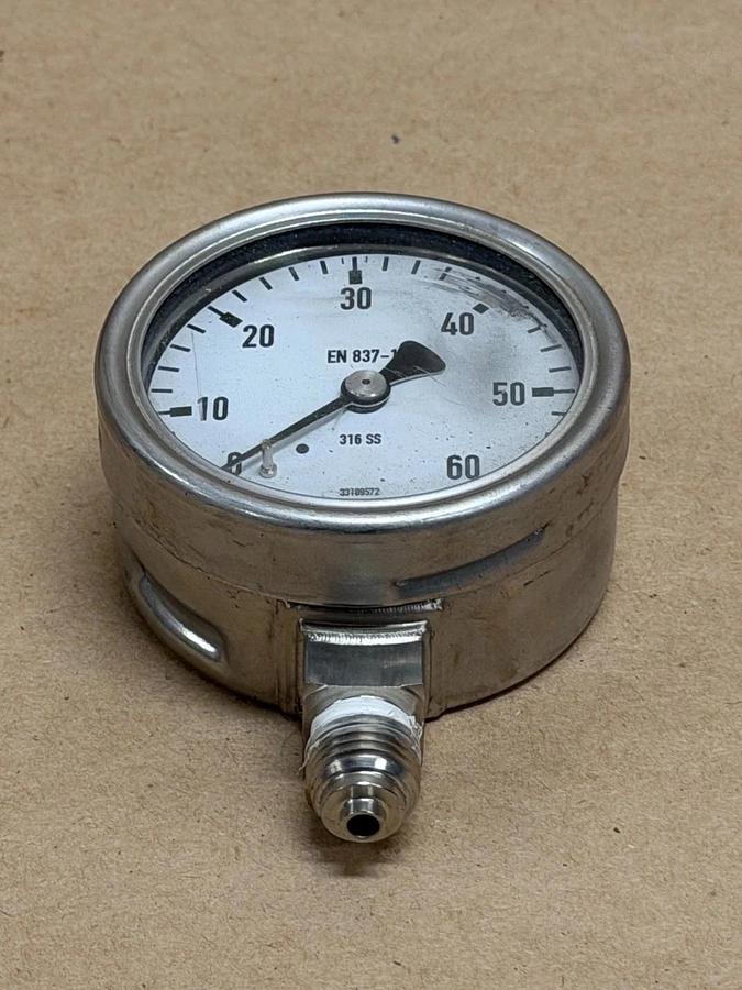 Used WIKA EN 837-1 0-60 Pressure Gauge
