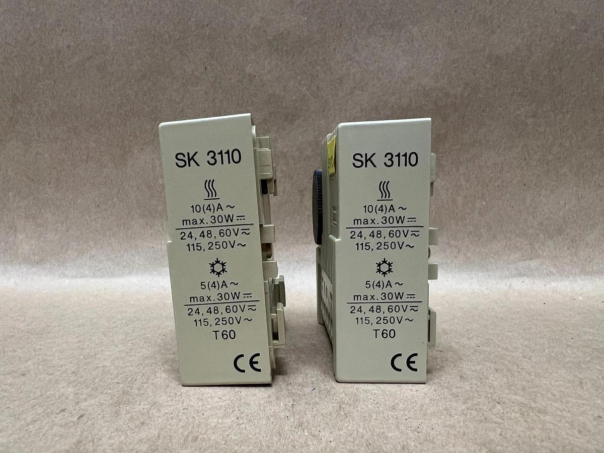 Used Rittal SK 3110 Temperature Controller S17.6, S17.2, 10(4)A, 250V, Max 30W (2)