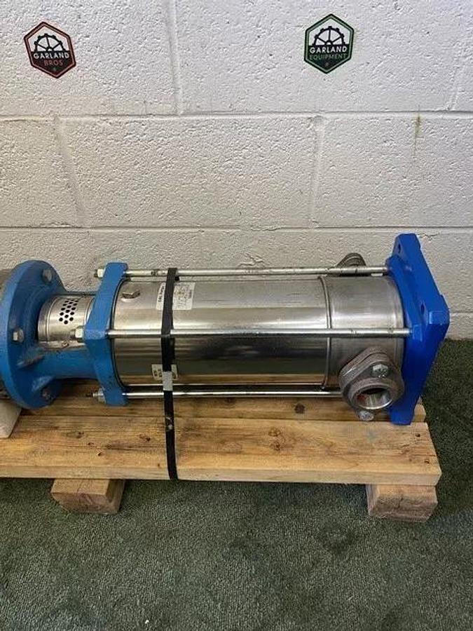 Used Goulds Pump 3SVA1K2GO SS Vertical Multi-Stage Pump w/ Baldor 7.5HP 3450RPM Motor