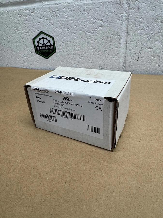 Used DINnectors DN-F10L110 Terminal Block Fuse w/ LED Light (10 pcs) *FACTORY SEALED*