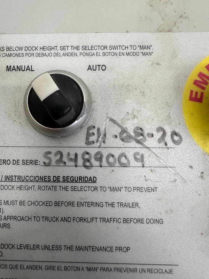 Used Vestil EH-68-20 Electric Dock Leveler Control Box