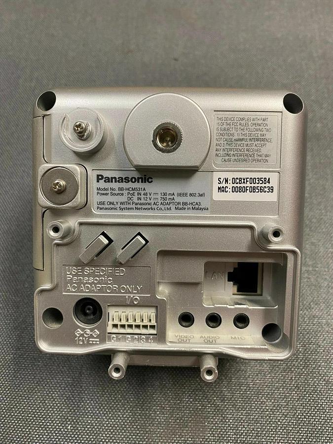 Used Panasonic BB-HCM531 Ethernet Outdoor Surveillance Camera