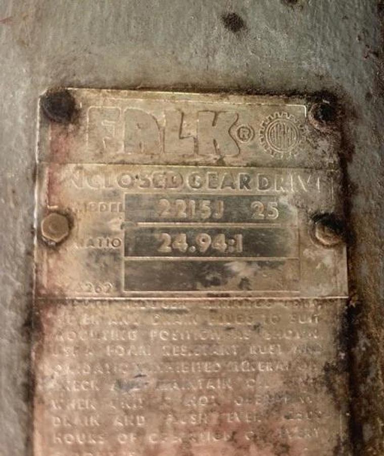 Used Rotary Airlock Feeder 30x30, Toshiba 7.5Hp, 1750RPM, Falk 2215J 25 Ratio 24.94:1