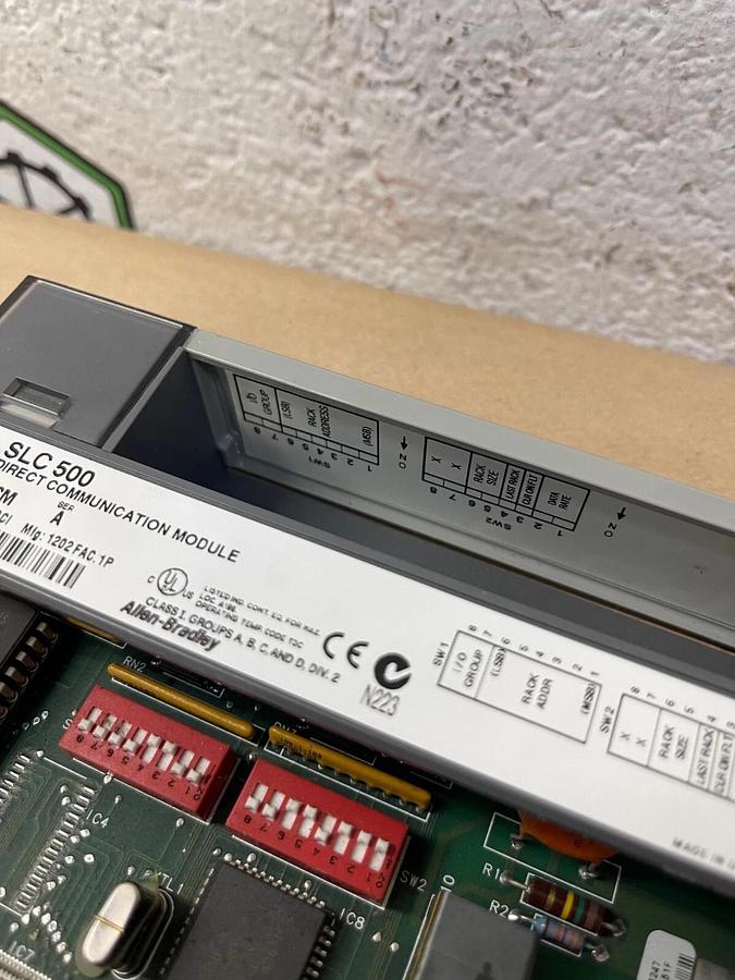 Used Allen-Bradley 1747-DCM, SLC 500, Direct Communication Module, Series A