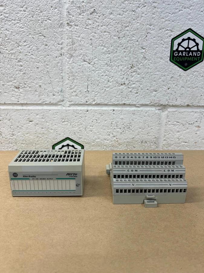 Used Allen Bradley 1794-0B16 w/ Type 1794-TB3/A Flex I/O 24 VDC Source Output