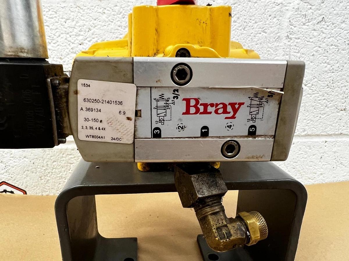 Used Kinetrol GU99NU Pneumatic Valve Actuator W/Bray Solenoid Type: 087.100