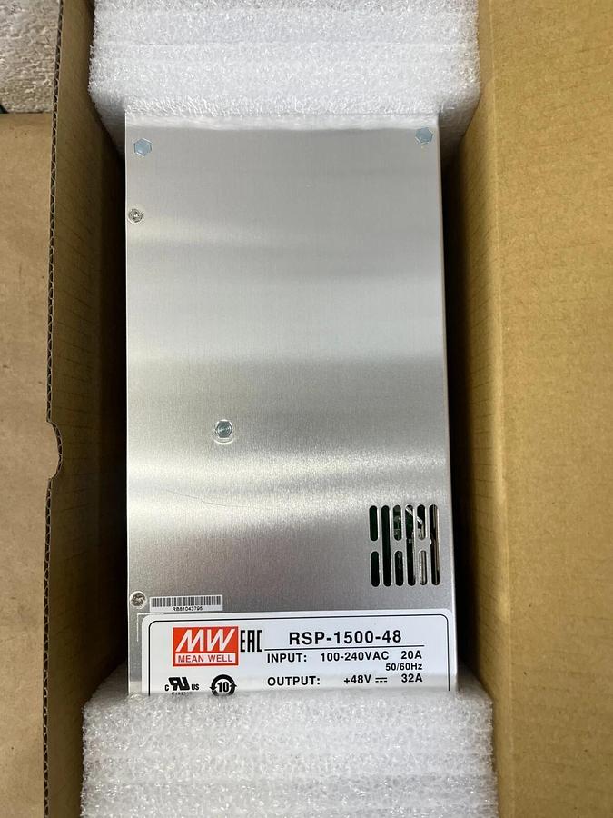 Used Mean Well RSP-1500-48 Single Output Enclosed Power Supply