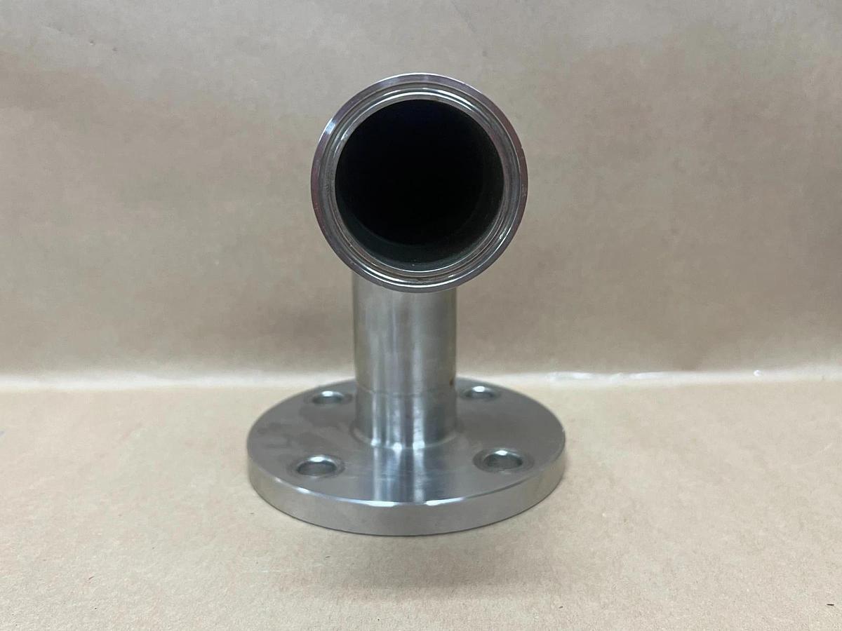 Used GEA Tuchenhagen 90-Degree Stainless Steel Flanged Elbow, 2"