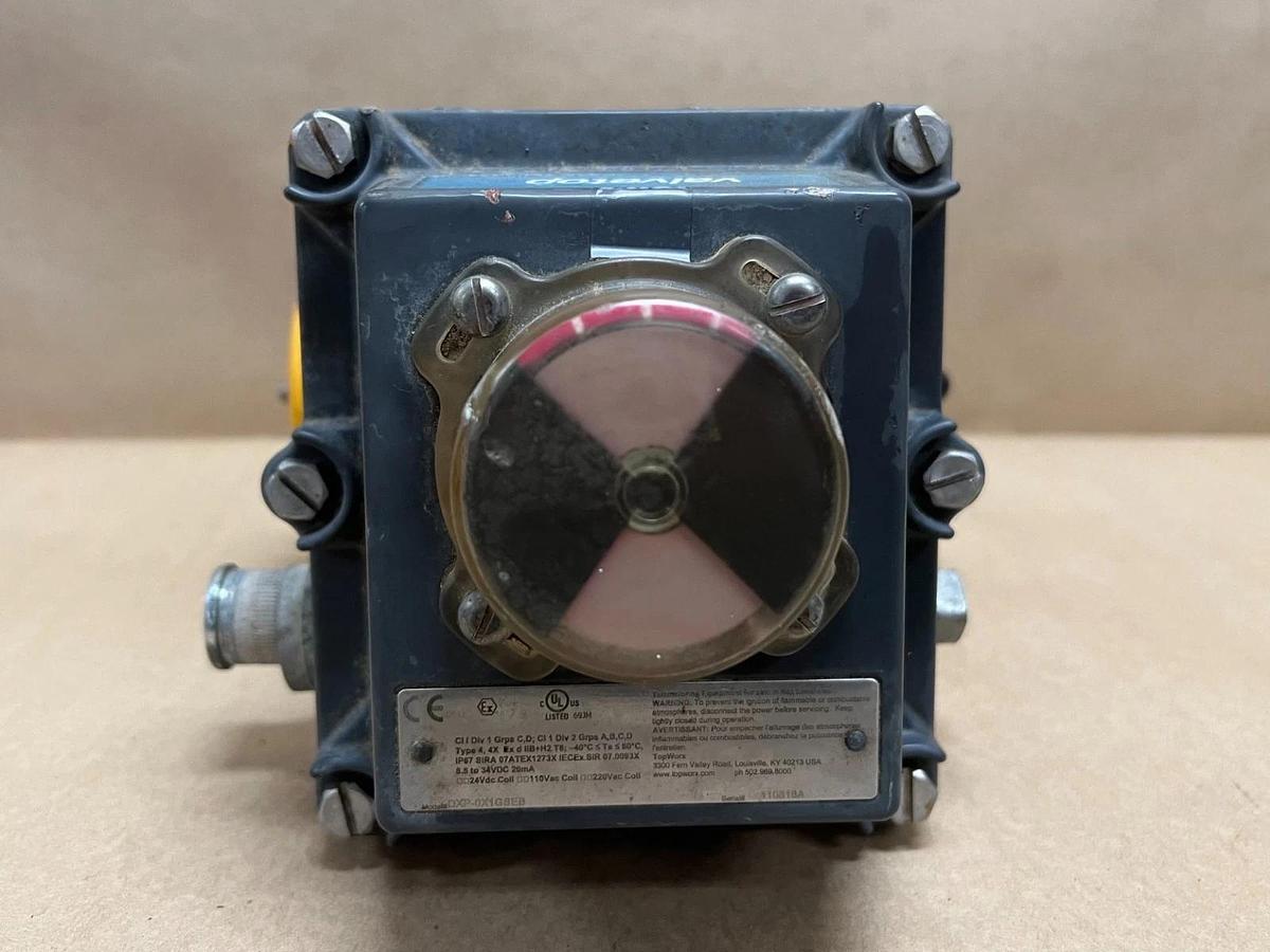 Used El-O-Matic ES0100.U2A04A.19K0 Pneumatic Actuator w/ Topworx DXP-0X1GSEB