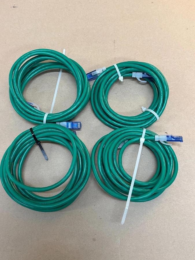 Used Allen Tel Products LL64151-A Ethernet/ Network Patch Cable - Lot of 4