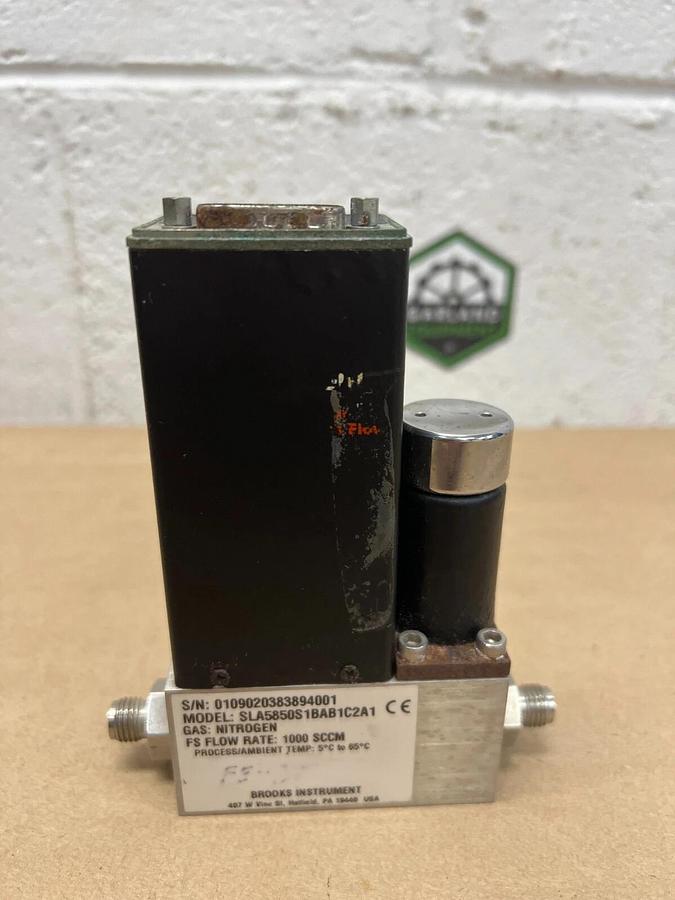 Used Brooks SLA5850S1BAB1C2A1 Delta Smart Mass Flow, 1000 SCCM, Nitrogen