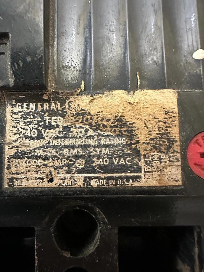 Used General Electric TED132070 70A 3 Pole Circuit Breaker